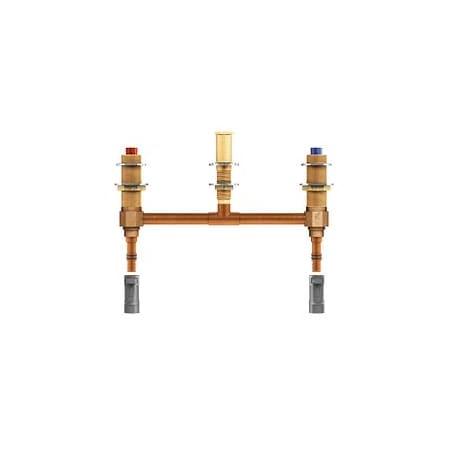 2H Roman Tub Valve 10 Centers 1/2 Pex With 1/2 Cpvc Adapters